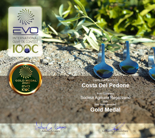 Gold Medal al EVO IOOC International Olive Oil Contest 2020